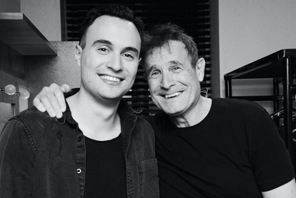 Musician Jesse Clegg with his famous father Johnny. Credit: Jesse Clegg/Instagram
