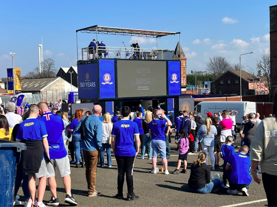 Rangers' supporters at the fan zone. Credit to Alan MacGregor Ewing