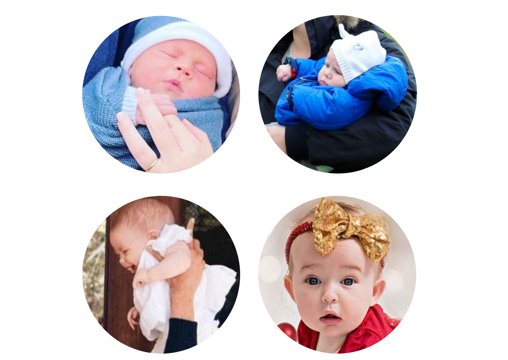 The Queen's four new great-grandchildren. Credit to BRAMS