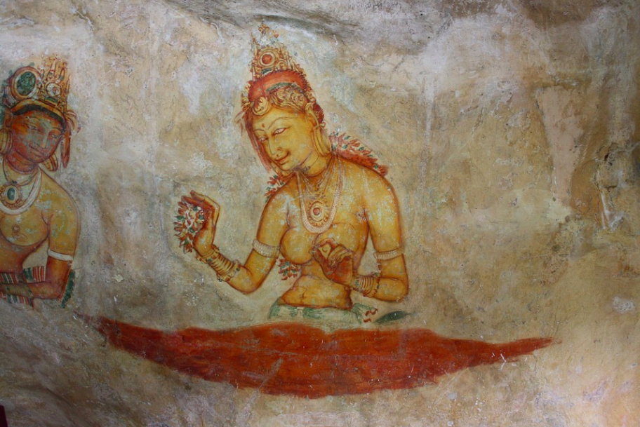 Artwork in Sigiriya, Sri Lanka. Credit: Tania Zortega