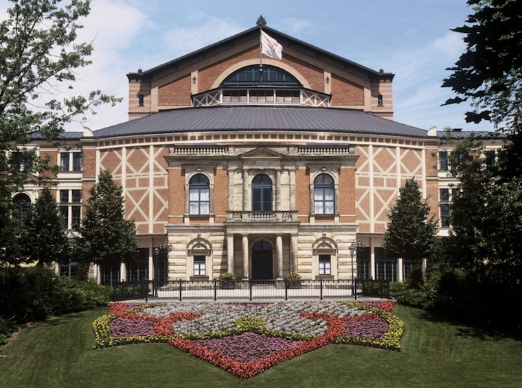 Bayreuth Festspielhaus was opened in August 1876. Credit to The International Association of Richard Wagner Societies
