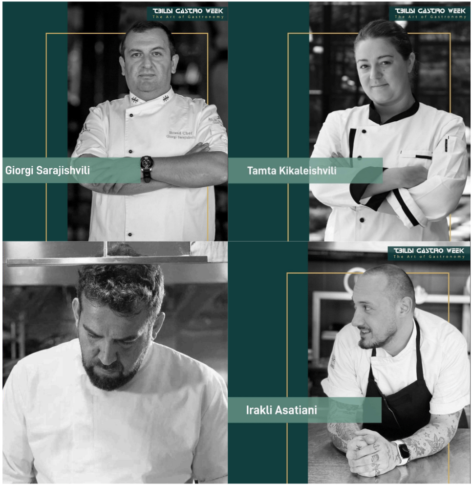 Giorgi Sarajishvili from Georgia, Tamta Kikaleishvili from Georgia, Maksut Askar from Turkey, and Irakli Asatiani from Georgia (clockwise)