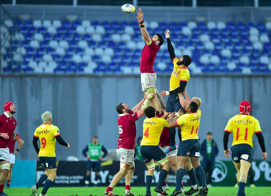 Rugby European Championship 2022 final between Georgia and Spain in Tbilisi, Georgia. Credit to Tamuna Kulumbegashvili/Xinhua News