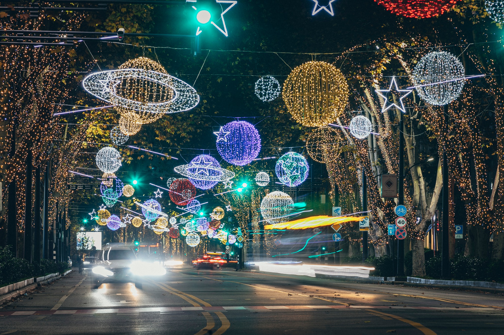 Tbilisi Christmas lights 2023. Credit to Kakha Kaladze via Facebook