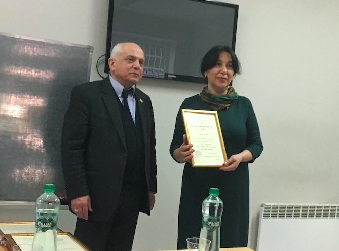 Malkhaz Badzagua (left) and Salome Kapanadze (right). Credit: BRAMS/MaiaN