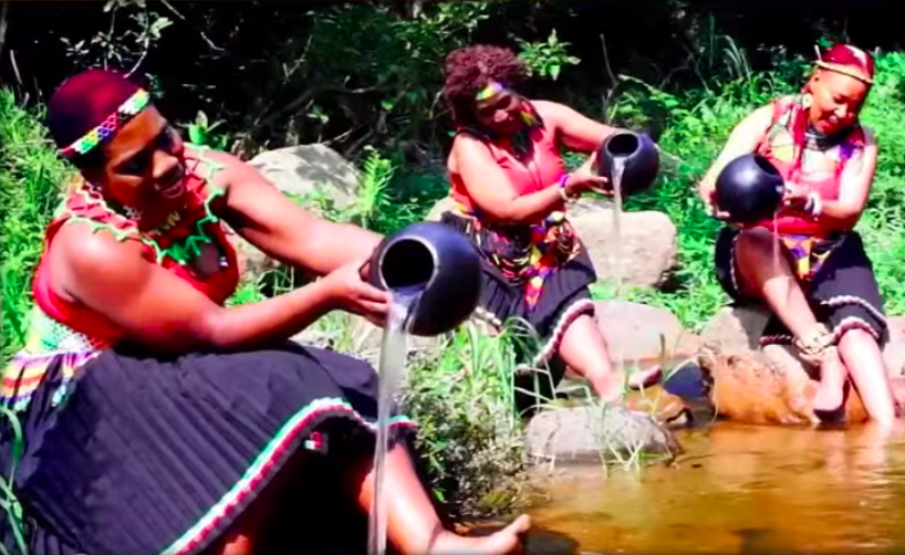 Afrika Mamas performing during the summit session break. Screengrab from Channel A TV