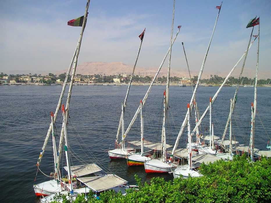 Feluccas on the Nile, Luxor