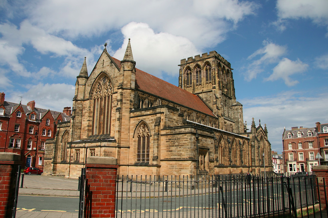 St Hilda's Anglican Church, Whitby, seen from the south west (15 July 2010). Credit: Steve Day