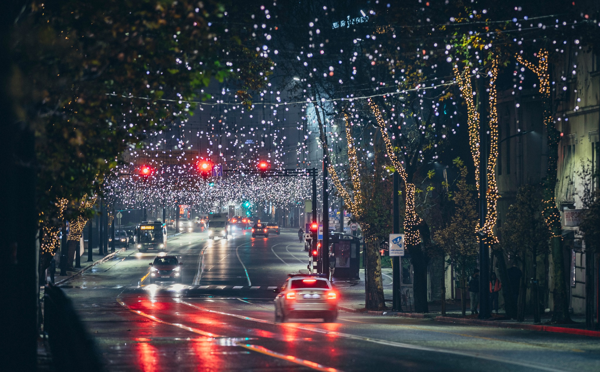 Tbilisi Christmas lights 2023. Credit to Kakha Kaladze via Facebook