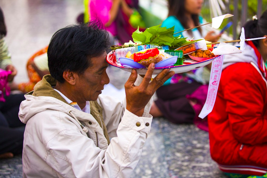 A Buddhist believer, Burma