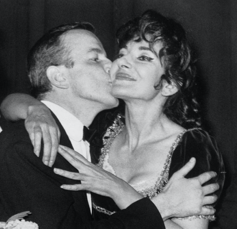 Franco Zeffirelli and Irene Callas. Credit: Welt/Gamma Keystone/Getty Images