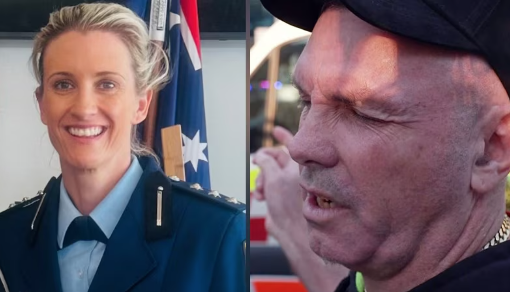 Inspector Amy Scott (L), Jason Dickson (R). Credit to ABC News Australia