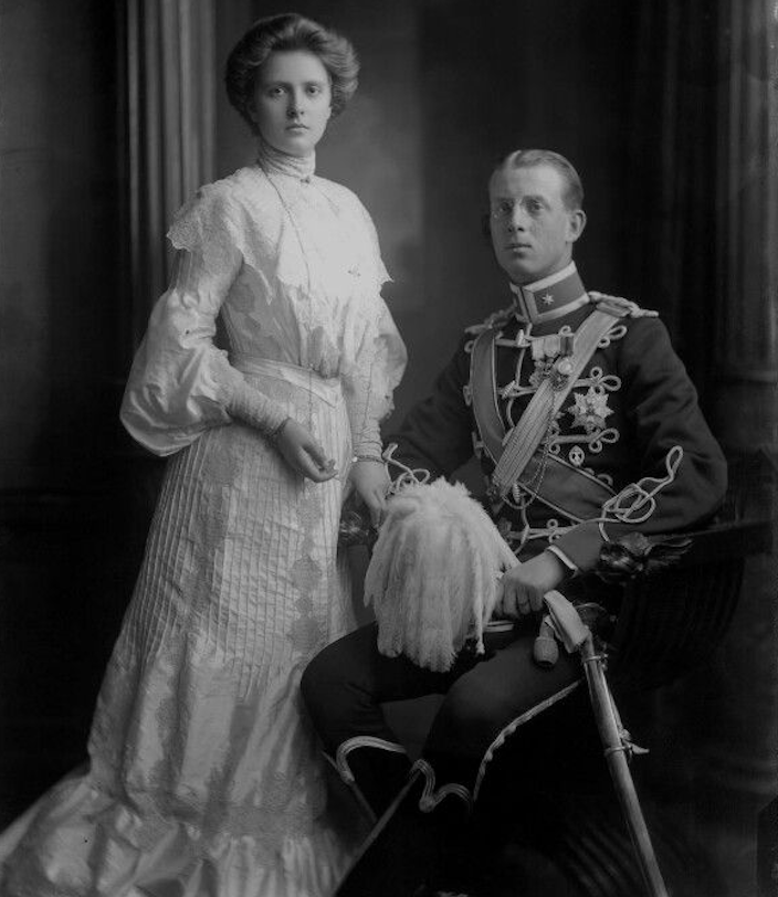 Prince Philip's Parents, Prince Andrew of Greece and Denmark and Princess Alice in 1903. Credit: National Portrait Gallery, London