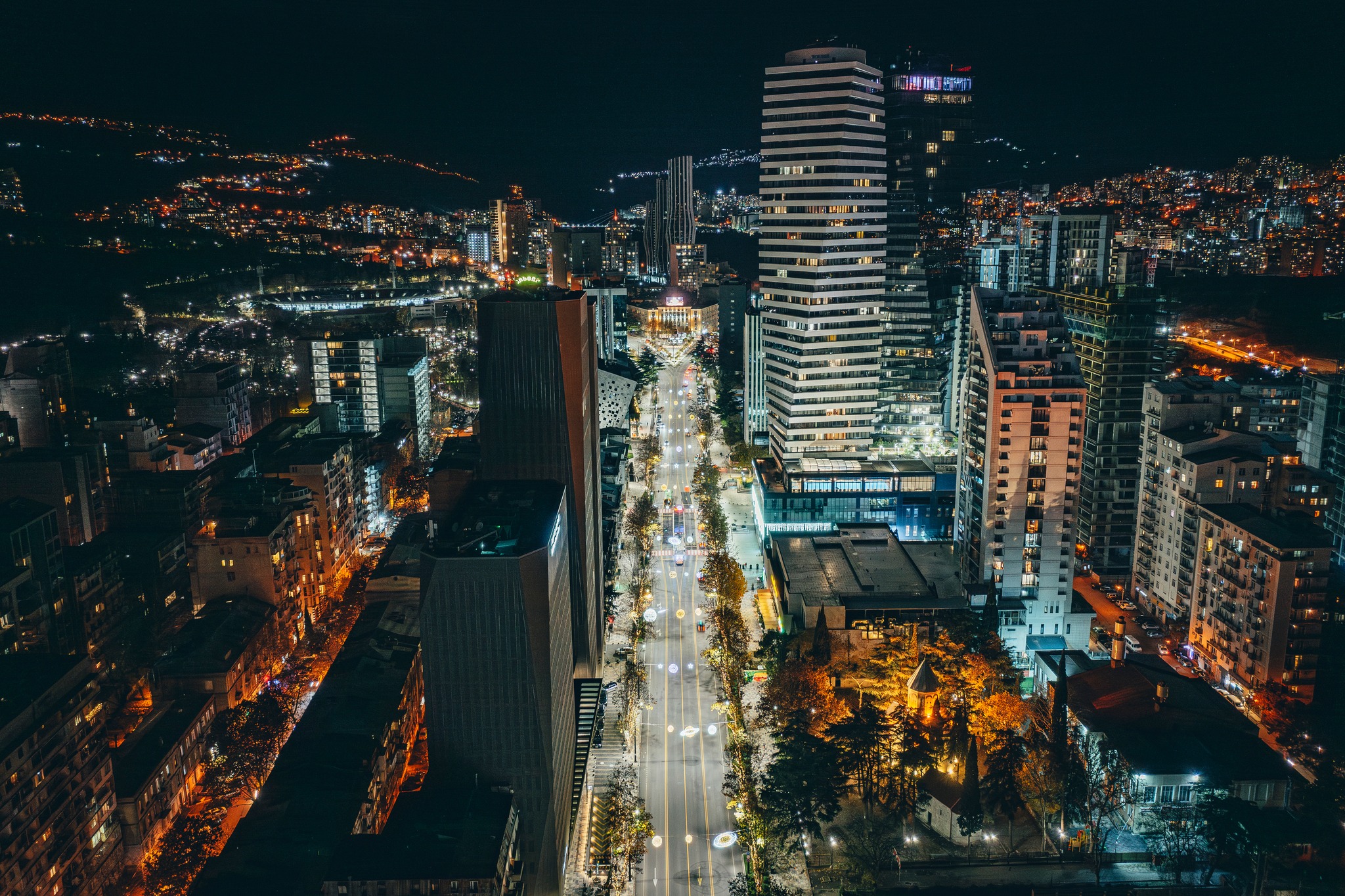 Tbilisi Christmas lights 2023. Credit to Kakha Kaladze via Facebook