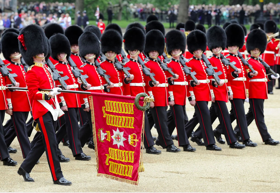 Trooping the Colour rehearsal on 25th May. Credit: Major General B J Bathurst/QBP