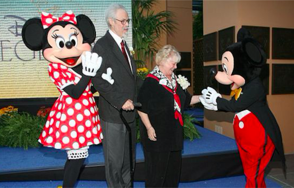 Wayne Allwine and Russi Taylor attend the Disney Legends ceremony in 2008. Credit: BBC/Getty Images