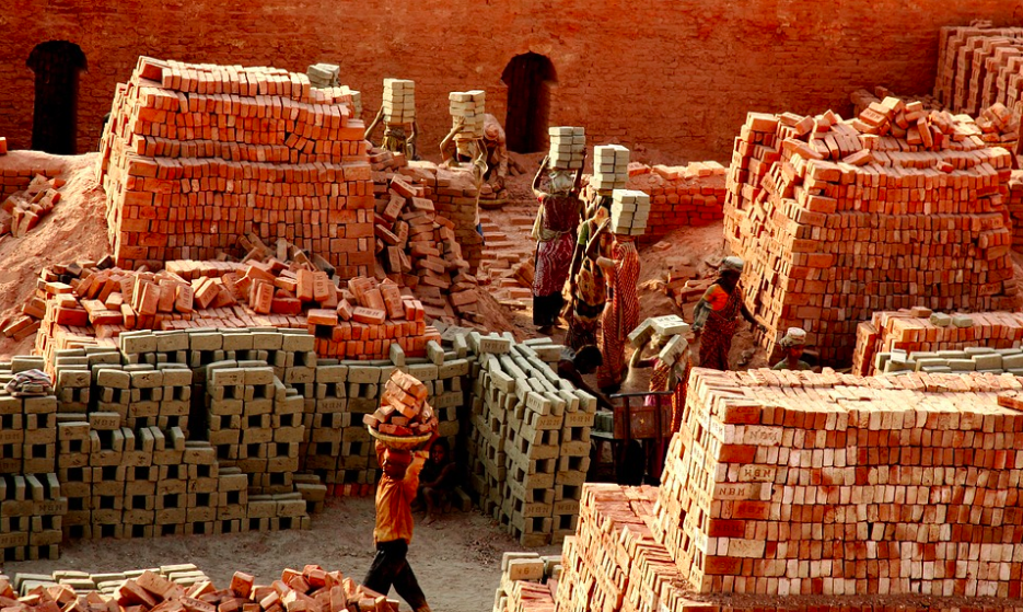 Female brick workers