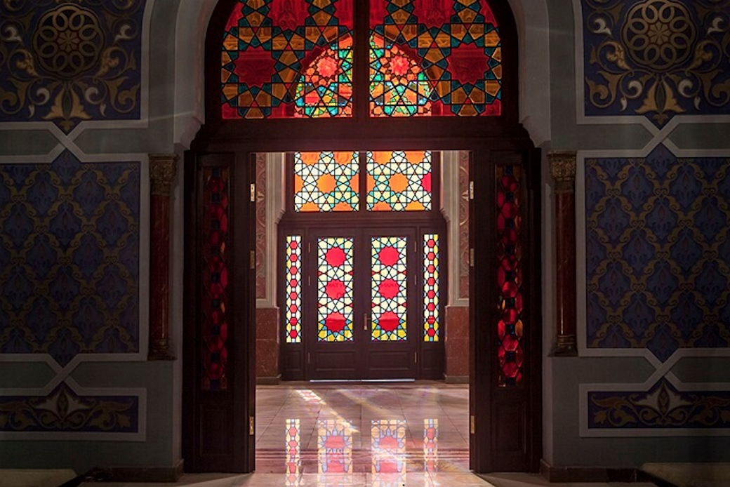 The doorway between the Red Hall and the Mirrored Blue HallTbilisi Opera House. Credit to Fortis