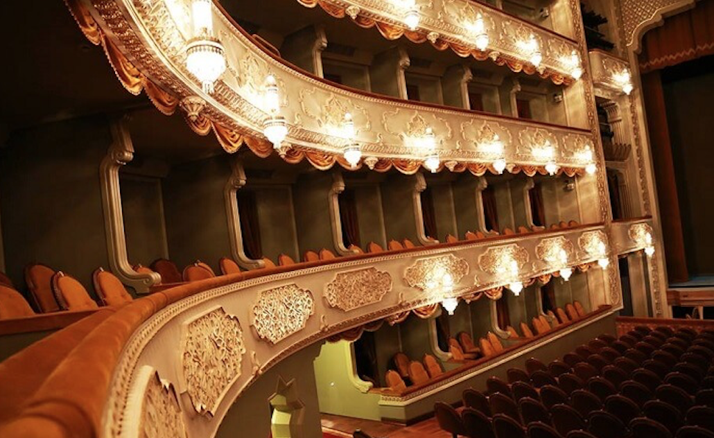 Tbilisi Opera House interior near the first tier. Credit to Fortis