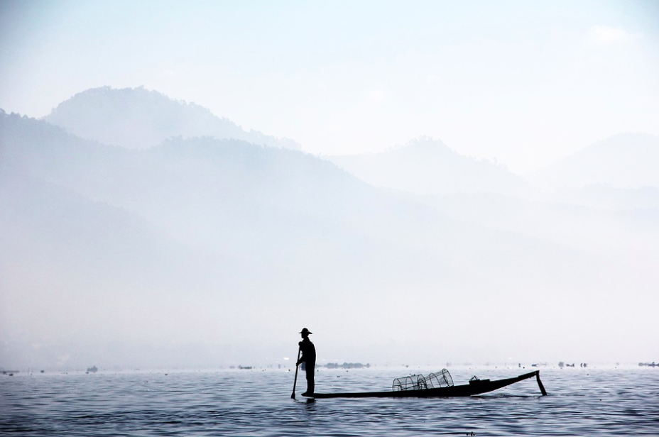 Fisherman at Inle Brine, Burma