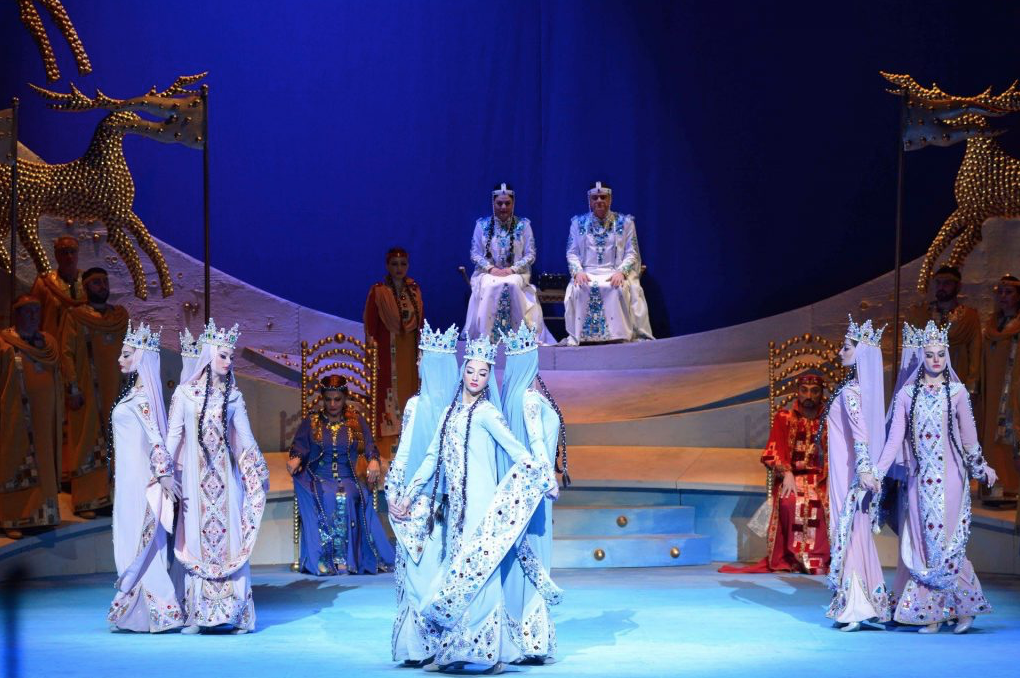 A scene from the Georgian opera "Absalom and Eteri" by Zachary Phaliashvili. Credit to 1TV Georgia