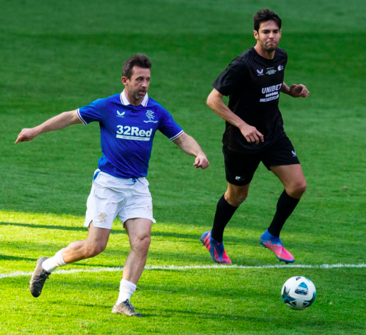Match of football legends. Credit to The Rangers (rangers.co.uk)