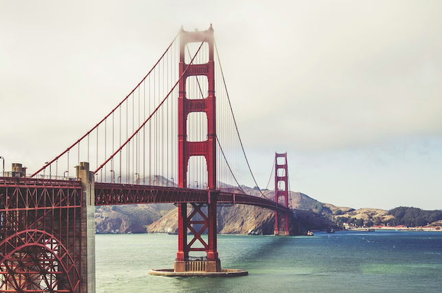 Golden Gate bridge in San Francisco