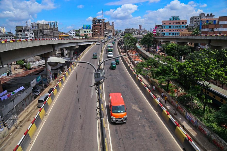 On city roads, Bangladesh