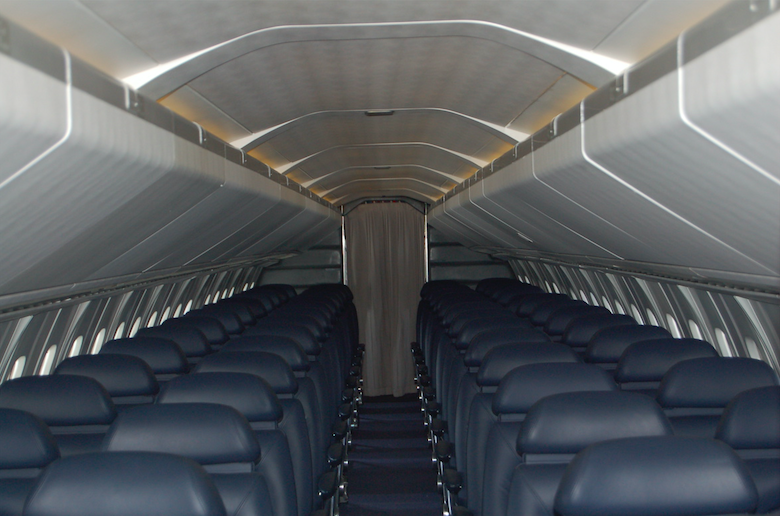 Inside view of British Airways Concorde. Credit: Deleep George