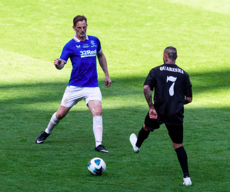 Match of football legends. Credit to The Rangers (rangers.co.uk)