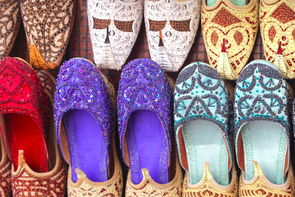 Traditional slippers in Dubai
