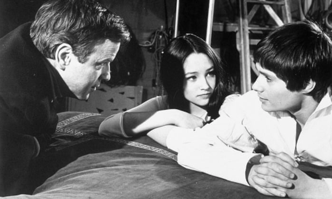 Franco Zeffirelli, Olivia Hussey and Leonard Whiting. Credit: The Guardian/Rex/Shutterstock