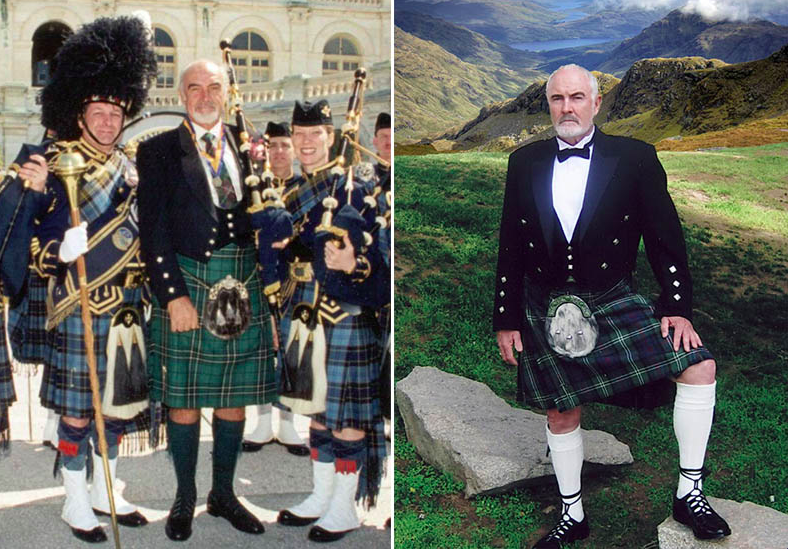 Sean Connery in kilt. Credit to Boredom Therapy