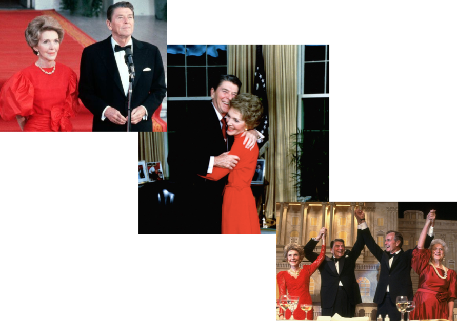 Nancy and Ronnie in the White House, The Reagans and Bushes. Credit to The Telegraph/People magazine/David Hume Kennerly/Getty Images/BRAMS