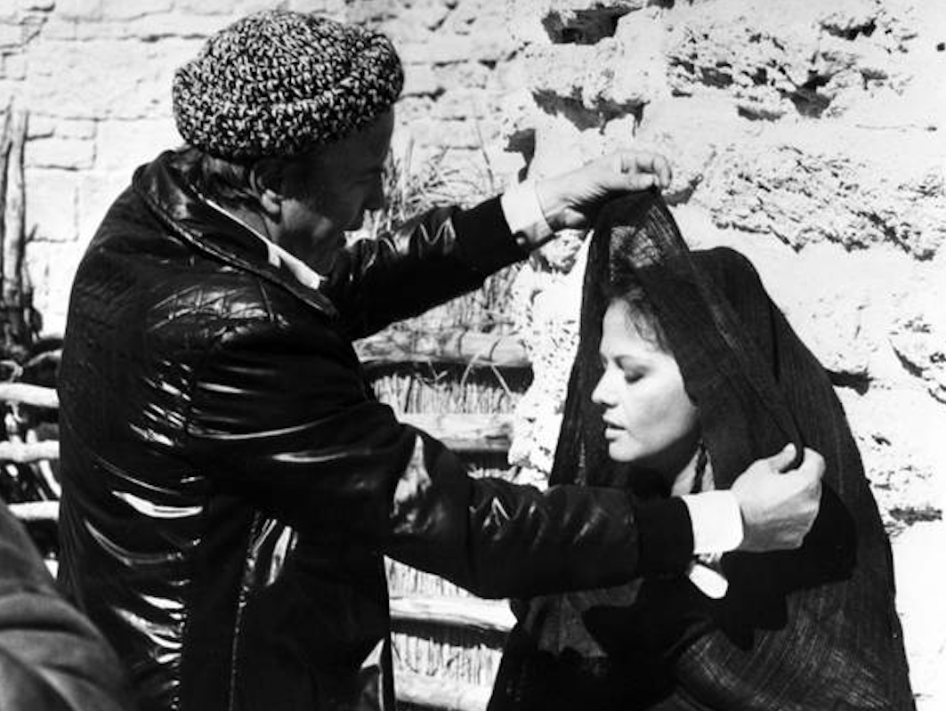 Franco Zeffirelli and Claudia Cardinale on the set of Jesus of Nazareth. Credit: Grognards