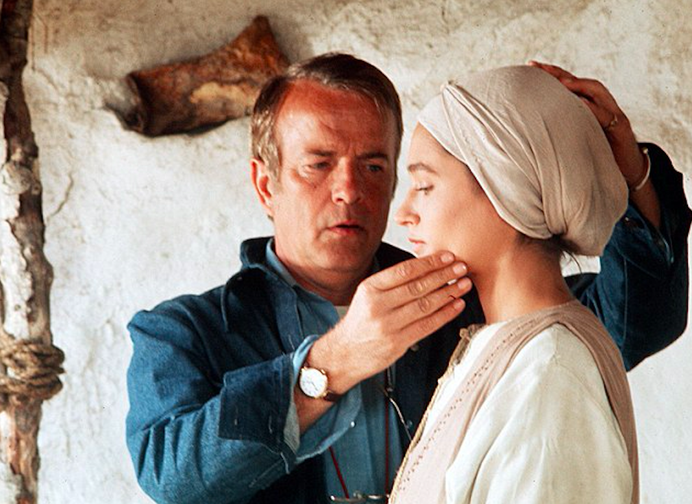 Zeffirelli on the set of Jesus of Nazareth. Credit: Daily Mail/ITV/Rex/Shutterstock