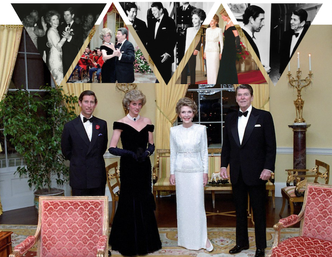 Prince Charles, Princess Diana, President Ronald Reagan, and First Lady Nancy Reagan in the Oval Office on 9 November 1985. Credit to White House Photographic Collection/Newsweek/People/Robin Platzer/Getty Images/IBTimes UK/BRAMS