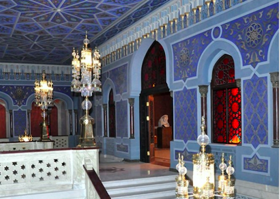 Tbilisi Opera House's blue staircase