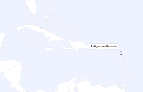 Antigua and Barbuda map