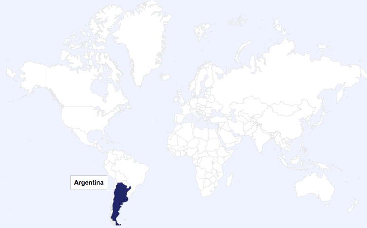 Argentina World Map