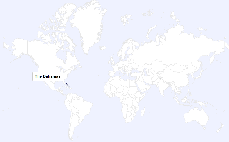 Bahamas World Map