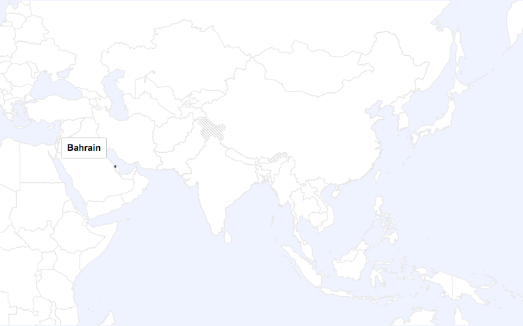 Bahrain World Map