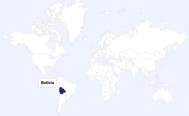 Bolivia world map