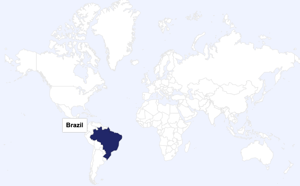 Brazil world map