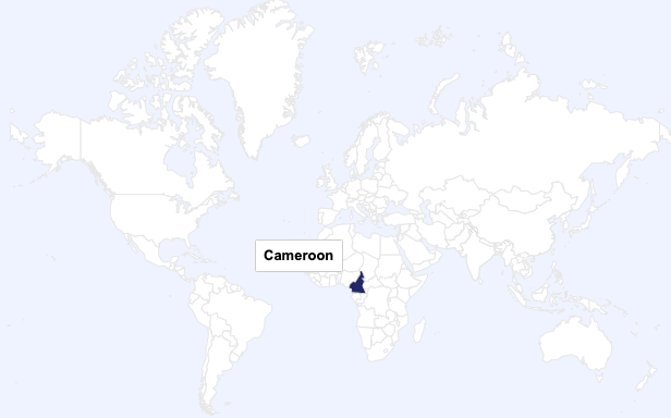 Cameroon world map