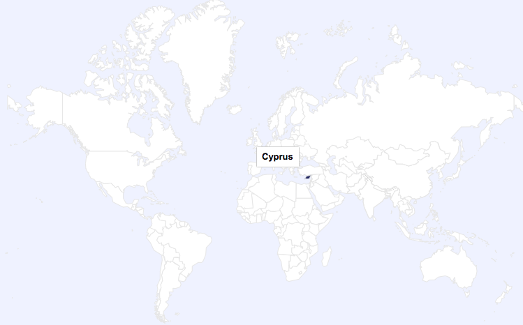 Cyprus world map