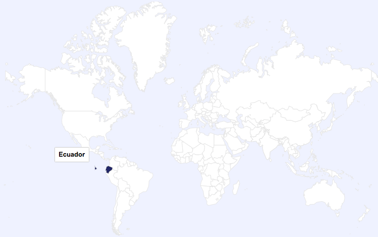 Ecuador world map