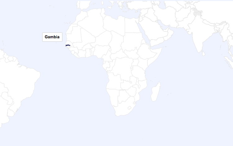 Gambia world map