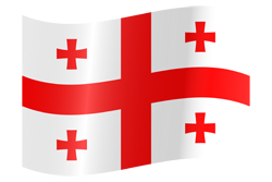 Georgia flag waving