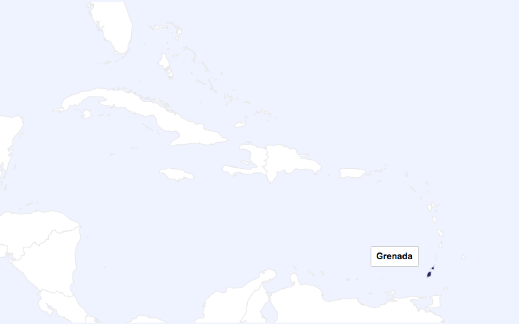 Grenada world map